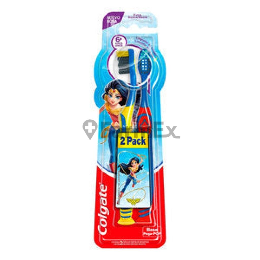 Cepillo Dental Infantil "Mujer Maravilla" x 2 unidades Colgate